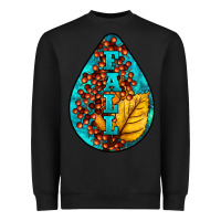 Black Fall Teardrop Heavyweight Sweatshirt - LillyAllenDesigns