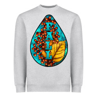 Heather Grey Fall Teardrop Heavyweight Sweatshirt - LillyAllenDesigns