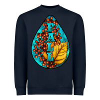 Navy Fall Teardrop Heavyweight Sweatshirt - LillyAllenDesigns