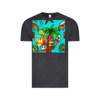 Vintage Black summer drinks and ice cream Vintage Tee - BundleAndBundleShop
