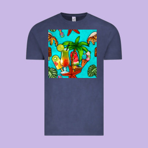 Summer Drinks And Ice Cream Vintage Tee Designed By Bundleandbundleshop