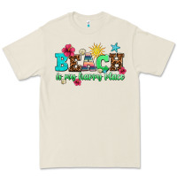 Bone beach is my happy place Premium Tee - AdoDesignShop