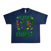 Navy Leopard Glitter One Lucky Nurse Urban Heavy Tee - Artiststas