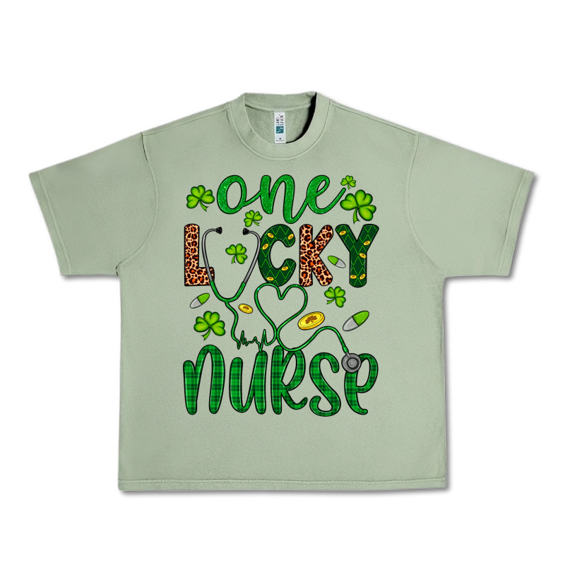 Leopard Glitter One Lucky Nurse Urban Heavy Tee by Artiststas | Teevron