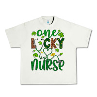 Pistachio Leopard Glitter One Lucky Nurse Urban Heavy Tee - Artiststas