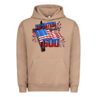 Pigment Burro One nation under god 4th of july Urban Hoodie - CowGirlArtShop