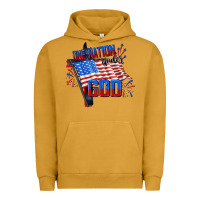 Pigment Peanut Butter One nation under god 4th of july Urban Hoodie - CowGirlArtShop
