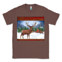 Chestnut christmas reindeer red barn country farm christmas Classic Tee - BarkalooDesign