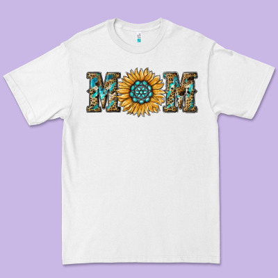 Sunflower Mom Premium Tee Designed By Ranaportraitstore