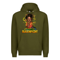 Army Green feeling blacknificent Premium Hoodie - NancyCooperArtShop