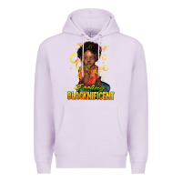 Lilac feeling blacknificent Premium Hoodie - NancyCooperArtShop