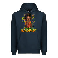 Navy feeling blacknificent Premium Hoodie - NancyCooperArtShop
