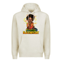 Oatmeal Heather feeling blacknificent Premium Hoodie - NancyCooperArtShop