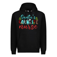 Black santa s favorite nurse Premium Hoodie - JahusDesignShop