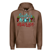 Chestnut santa s favorite nurse Premium Hoodie - JahusDesignShop