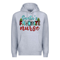Heather Grey santa s favorite nurse Premium Hoodie - JahusDesignShop