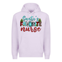 Lilac santa s favorite nurse Premium Hoodie - JahusDesignShop