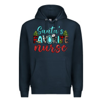 Navy santa s favorite nurse Premium Hoodie - JahusDesignShop