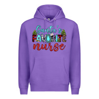 Purple santa s favorite nurse Premium Hoodie - JahusDesignShop