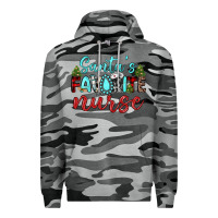 Slate Camo santa s favorite nurse Premium Hoodie - JahusDesignShop