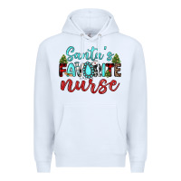 White santa s favorite nurse Premium Hoodie - JahusDesignShop