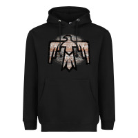 Black Western Light Aztec Thunderbird Heavyweight Hoodie - Bettercallsaul