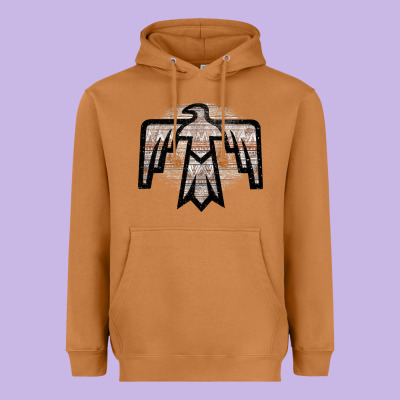Western Light Aztec Thunderbird Heavyweight Hoodie Designed By Bettercallsaul