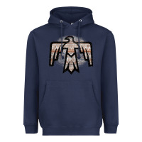 Navy Western Light Aztec Thunderbird Heavyweight Hoodie - Bettercallsaul