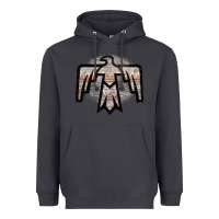 Smoke Western Light Aztec Thunderbird Heavyweight Hoodie - Bettercallsaul