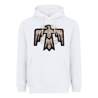 White Western Light Aztec Thunderbird Heavyweight Hoodie - Bettercallsaul