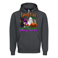Smoke long live halloween Zipper Hoodie - NancyCooperArtShop
