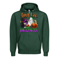 Sports Green long live halloween Zipper Hoodie - NancyCooperArtShop