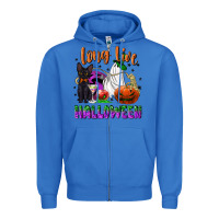 True Royal long live halloween Zipper Hoodie - NancyCooperArtShop