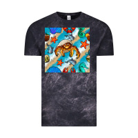Cloud Black sea animals Vintage Tee - BundleAndBundleShop
