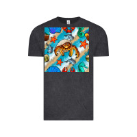 Vintage Black sea animals Vintage Tee - BundleAndBundleShop