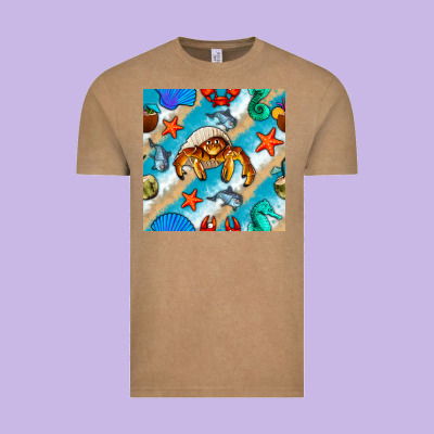Sea Animals Vintage Tee Designed By Bundleandbundleshop