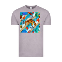 Vintage Zinc sea animals Vintage Tee - BundleAndBundleShop