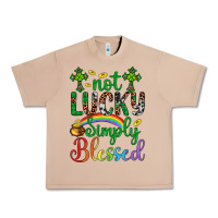 Burro Western St. Patrick's Day Cross Not Lucky Simply Blessed Urban Heavy Tee - Artiststas