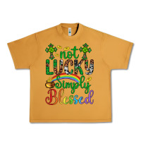 Peanut Butter Western St. Patrick's Day Cross Not Lucky Simply Blessed Urban Heavy Tee - Artiststas