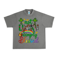 Tornado Western St. Patrick's Day Cross Not Lucky Simply Blessed Urban Heavy Tee - Artiststas