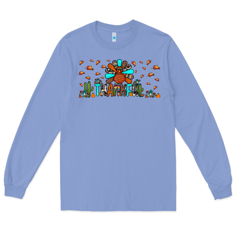 Thankful Turkey Long Sleeve Tee by JahusDesignShop | Teevron