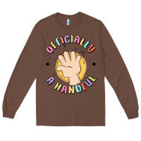 Chestnut officially a handful Long Sleeve Tee - MaliasSmallBusiness