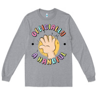 Heather Grey officially a handful Long Sleeve Tee - MaliasSmallBusiness