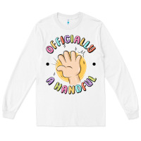White officially a handful Long Sleeve Tee - MaliasSmallBusiness