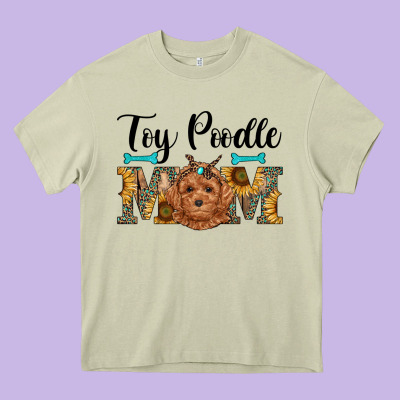 Western Toy Poodle Mom Heavy Core Tee Designed By Ranaportraitstore