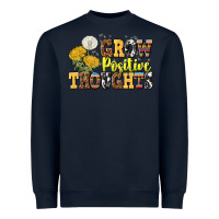Navy grow positive thoughts Heavyweight Sweatshirt - NancyCooperArtShop