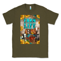Army Green Western Farm Life Classic Tee - LillyAllenDesigns
