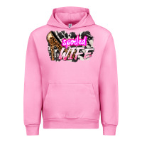 Fuchsia Pink Spoiled wife Mother's Day Urban Hoodie - HowdyJamesFarm