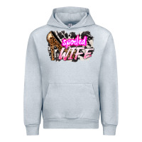 Heather Grey Spoiled wife Mother's Day Urban Hoodie - HowdyJamesFarm