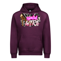 Mauve Wine Spoiled wife Mother's Day Urban Hoodie - HowdyJamesFarm
